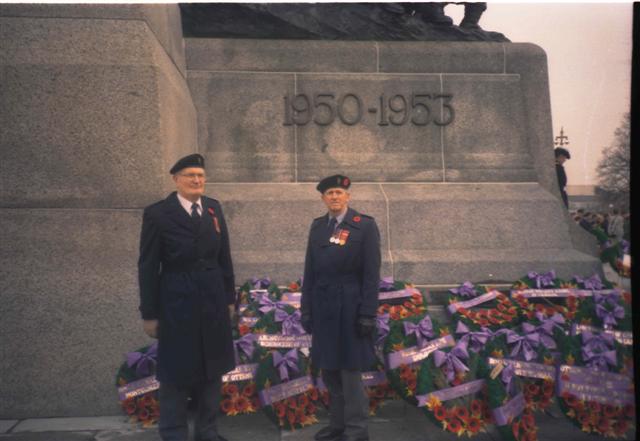 AJ Darwin & Stan Connor at National War Memorial.