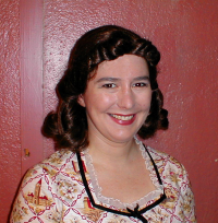 Claire Fowles (in costume)