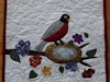 Robin door hanger quilt