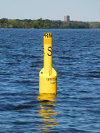 S Mark racing buoy