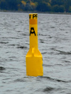 A Mark racing buoy