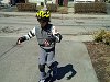 Julian skateboarding