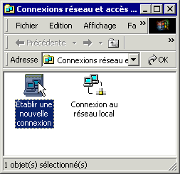L'icône Établir une nouvelle connexion