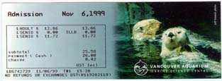 [Vancouver Aquarium Ticket]