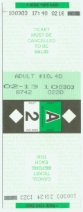 [GO Train Ticket - Honor system
- Buy tickets in advance, stamp it with date yourself before boarding]