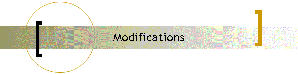 Modifications