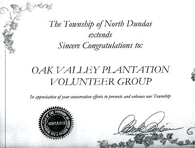 Township of North Dundas Award