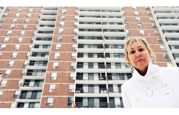 Condominium owner Rachelle Batamy says everyone was stunned by the news that their building at 665 Bathgate Dr. needs repairs that could total as much as $15.3 million. Owners face charges ranging from $40,000 to $66,000.