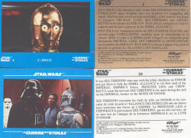 C-3PO's Sticker and Trading Card (Front and Back)