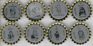 Set of 8 Star Wars Coca Cola Bottle Cap Liners