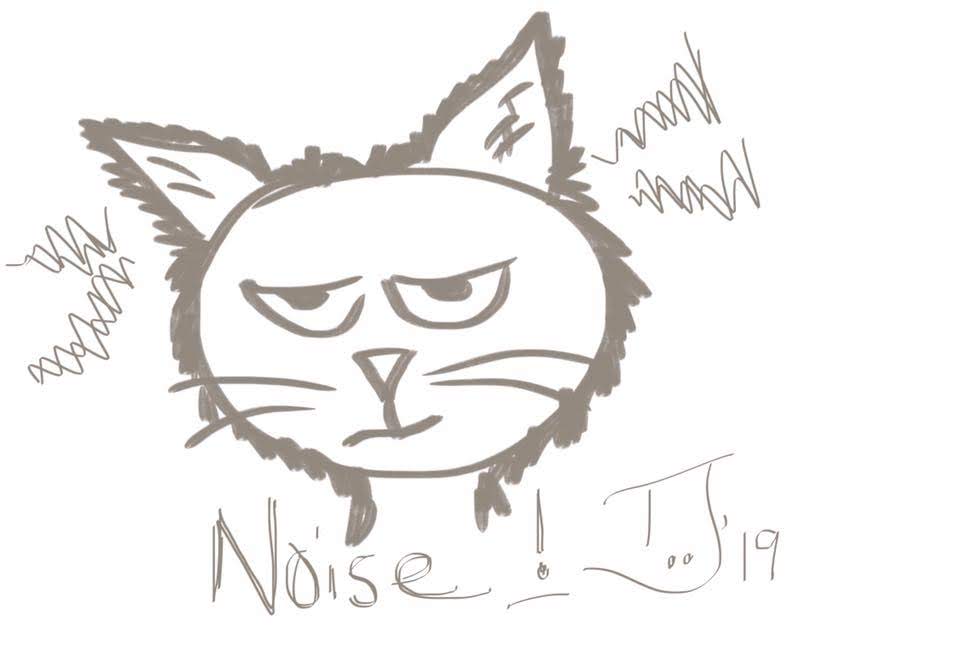 TJ grumpy cranky cat drawing iPad app 2019