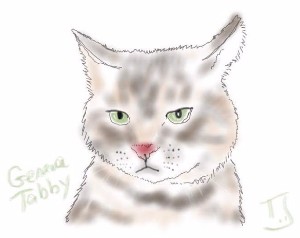 Drawing Geneva Tabby Cat