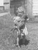 Myrna with pet hen