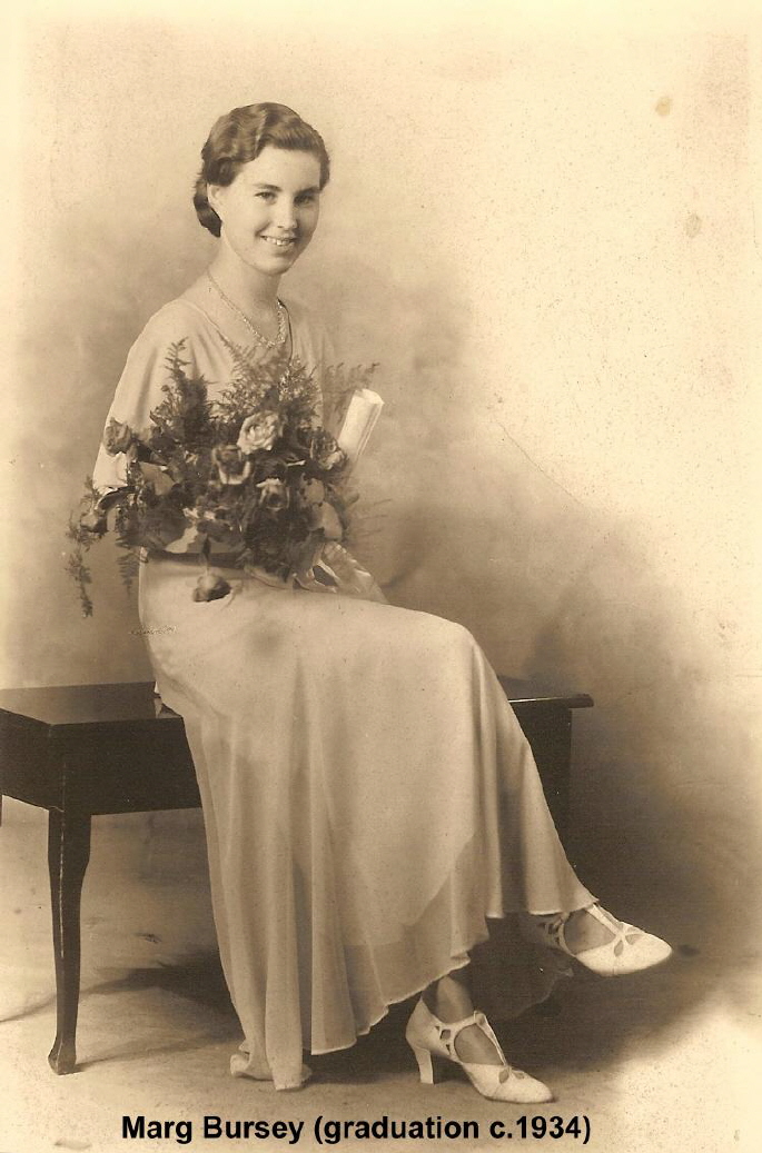 Marg Bursey(graduation c.1934)