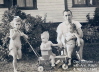 Dad Scribner with Ann, Ralph & Nancy c.1946