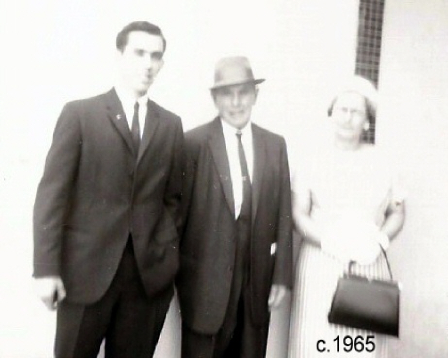 Ralph with Gramp Bursey & Mom c.1965