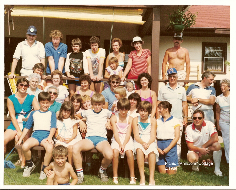 Family Reunion at Ann/John Cottage c.1984