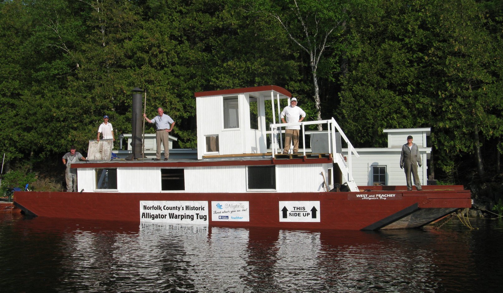 Alligator Boat, W.D. Stalker, ready for Flotilla