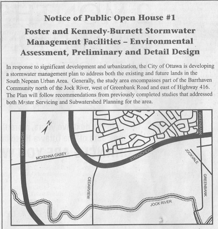 Barrhaven - Jockvale Storm Water Project