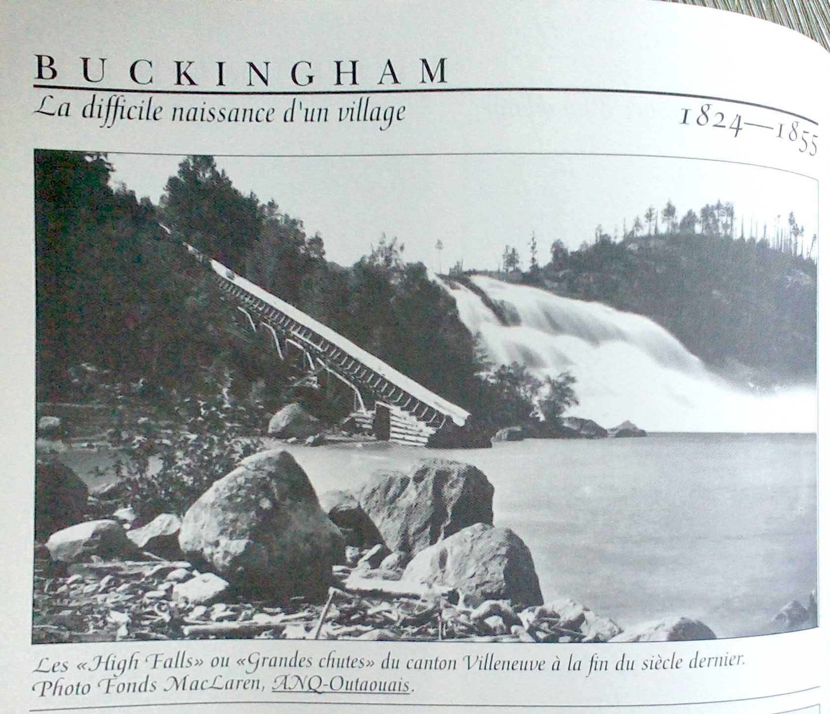 High Falls on the Lievre River, north of Buckingham