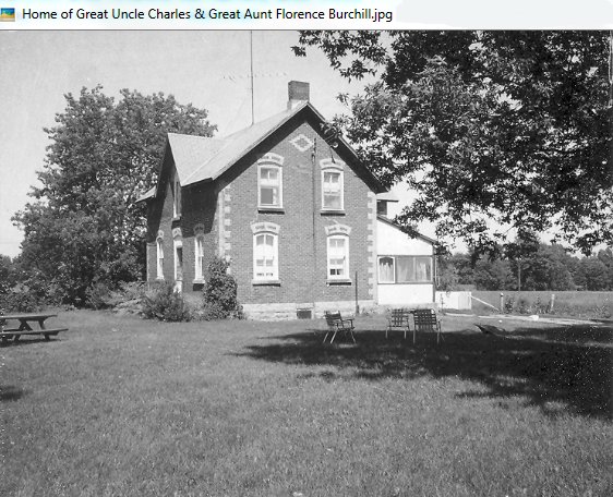 Farm of Charles Burchill and  Florence Wylie, Ontario, Canada