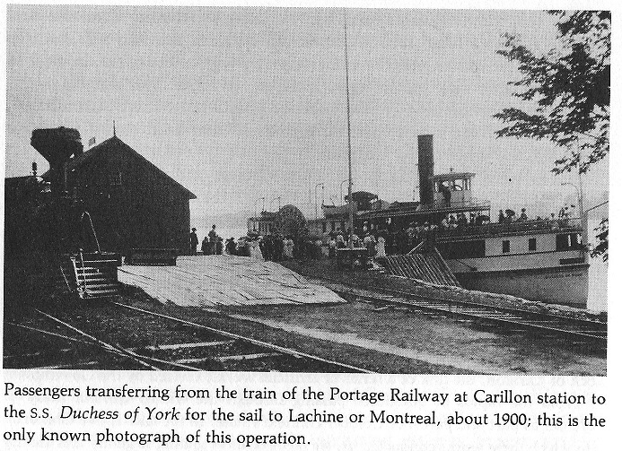 Carillon Canal Portage Railway