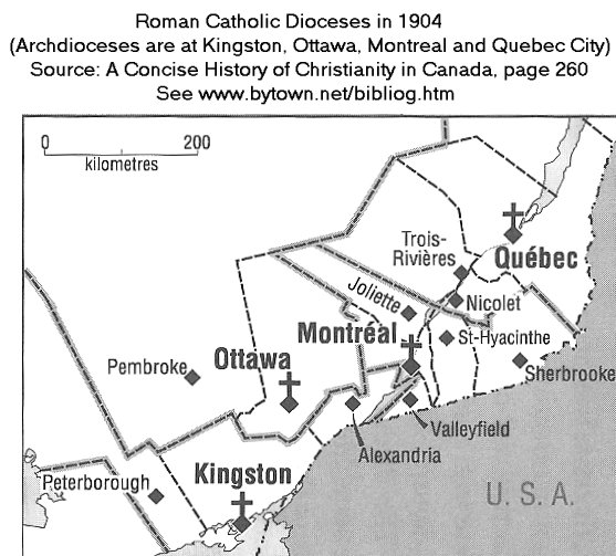 Roman Catholic Dioces -- Eastern Ontario and Western Quebec, Canada