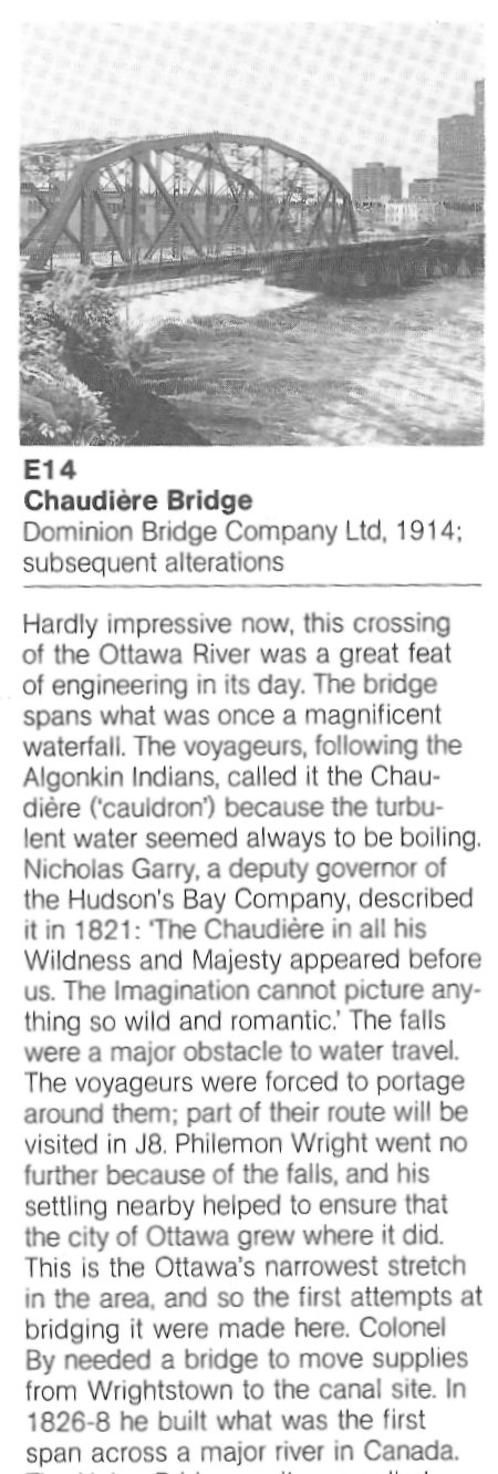 Chaudiere Bridge, built in 1914