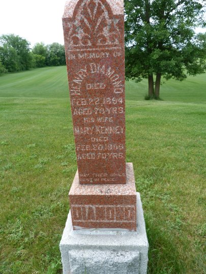 Tombstone of Henry Diamond and Mary Kenney