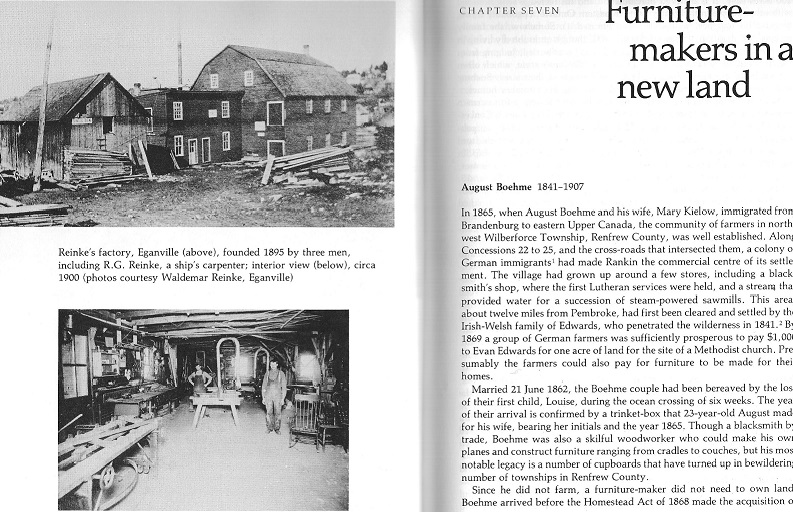 Furniture factory in Eganville, Ontario, Canada, founded by German Settlers