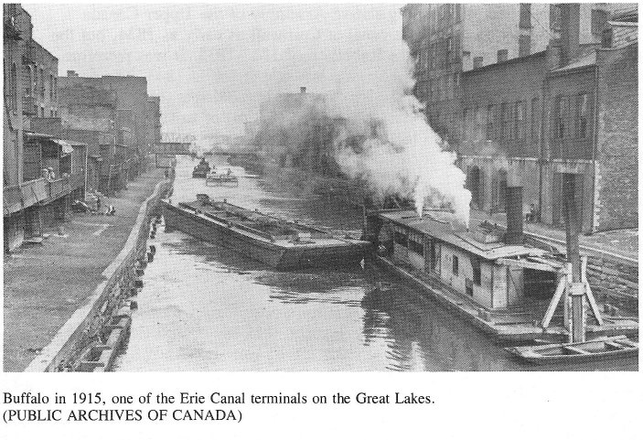 Erie Canal at Buffalo in 1915