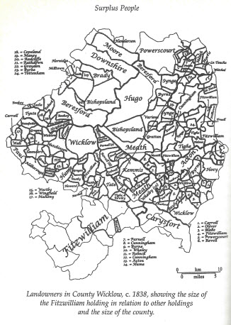 Map of Coolattin Estate in County Wicklow, Ireland