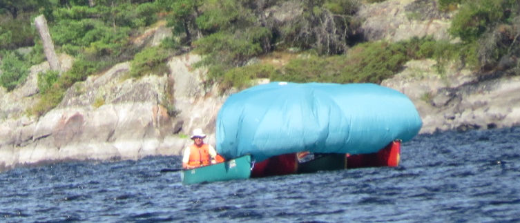 Canoe Sailing on the French River, August, 2015