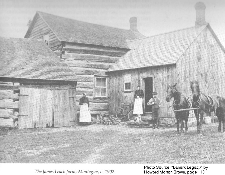 The farm of James Leach, Montague Township, Ontario, Canada, in 1902