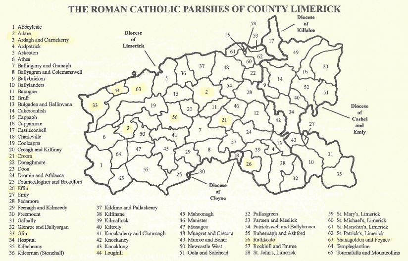 The Roman Catholic Parishes of County Limrick