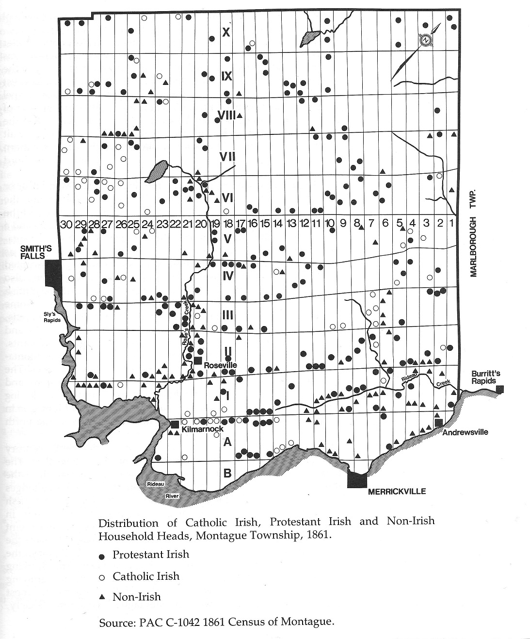 Montague Ethnic Distribution 1861