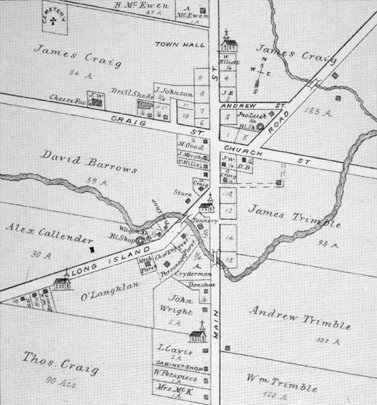 North Gower Village in 1879