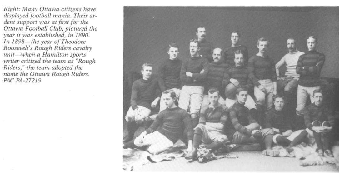 1890 Ottawa Rough Riders Football Team