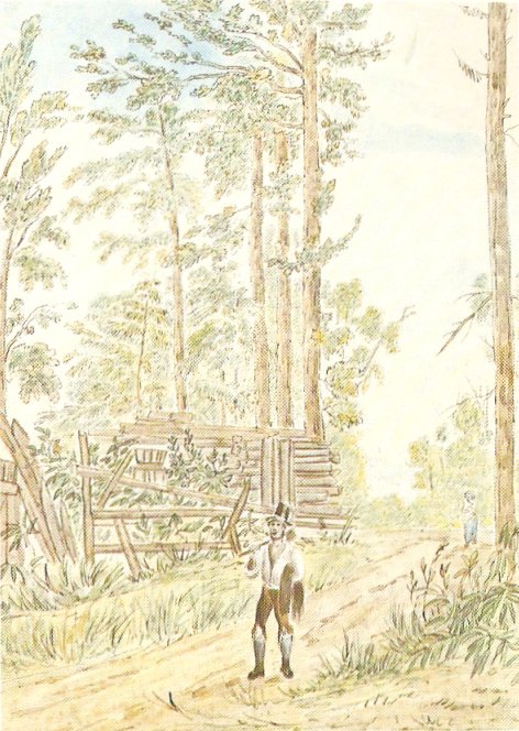 Painting by James Pattison Cockburn, August 1830, Ottawa, Canada