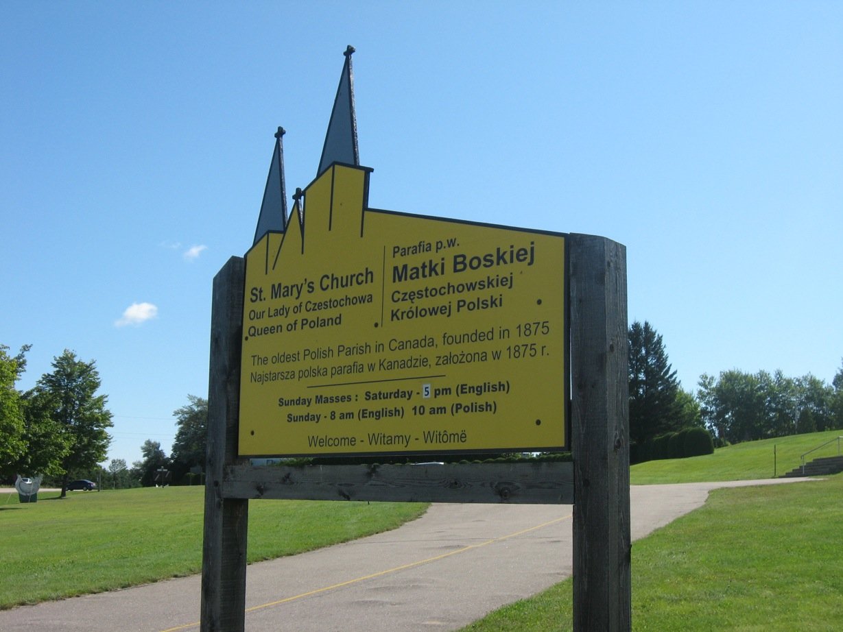 Sign for St. Mary's Church