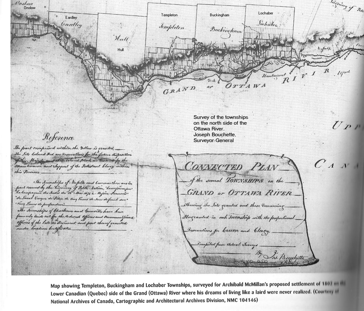 Survey of Western Quebec, Canada Townships