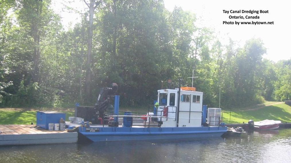 Dredging Boat on the Tay Canal, Ontario, Canada