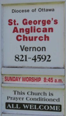 St. George's Anglican Church, Vernon, Ontario, City of Ottawa