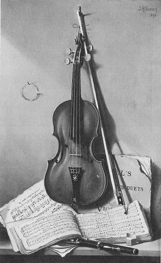 Violin picture in 1890