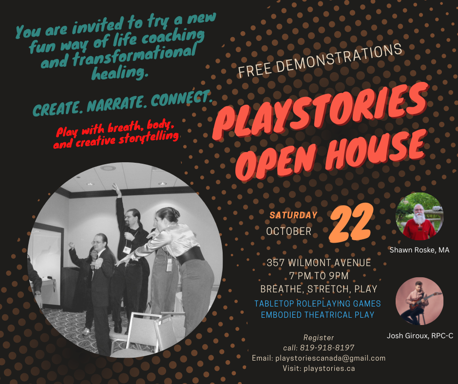 Playstories Open House poster