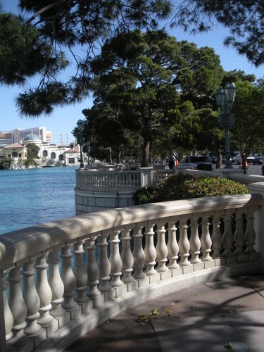 In front of the Bellagio Hotel