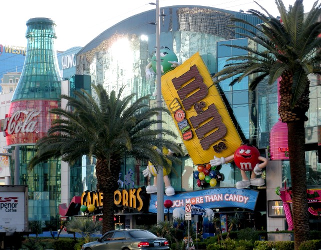 Coca Cola and M and M stores