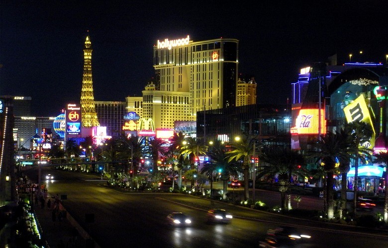 neon on the strip