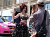Costume made from garbage bags at the 2014 Pride Parade