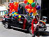 Balloon decked-out truck at the 2014 Pride Parade